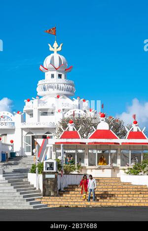 Ile Maurice, quartier Flacq, poste de Flacq, temple hindou de Sagar Shiv Mandir Banque D'Images