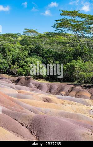 Ile Maurice, Rivière Noire, Chamarel, Sept Terres Colorées Banque D'Images