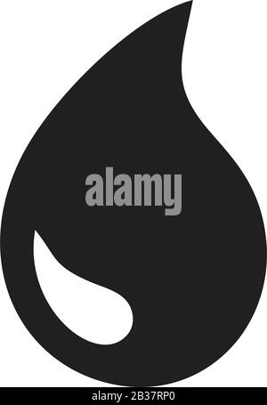Modèle d'icône de DROP noir couleur noire modifiable. Symbole de DROP noir illustration vectorielle plate pour la conception graphique et Web. Illustration de Vecteur
