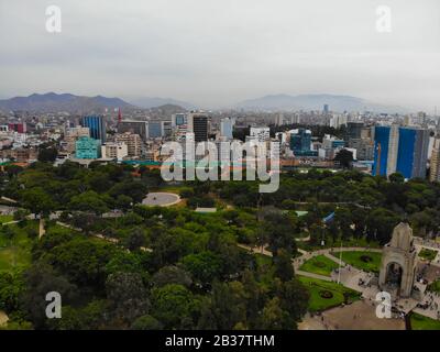 Jésus maria district de la capitale péruvienne Lima, photo prise avec drone Banque D'Images