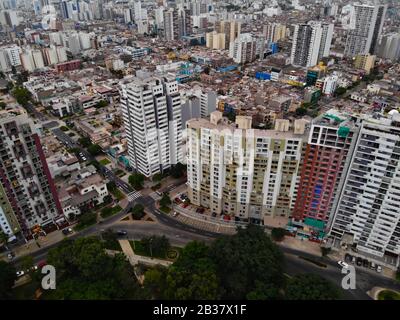 Jésus maria district de la capitale péruvienne Lima, photo prise avec drone Banque D'Images