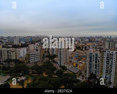 Jésus maria district de la capitale péruvienne Lima, photo prise avec drone Banque D'Images