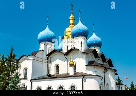 Cathédrale de l'Annonciation au Kremlin de Kazan - Tatarstan, Russie Banque D'Images