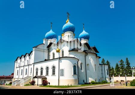 Cathédrale de l'Annonciation au Kremlin de Kazan - Tatarstan, Russie Banque D'Images