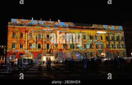 Fête des Lumières, l'hôtel de Rome, Bebelplatz, Mitte, Berlin, Deutschland Banque D'Images