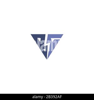 Première lettre bg logo ou gb logo vecteur modèle de conception Illustration de Vecteur