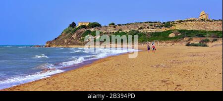 Castelvetrano Selinunte plage de Marinella Sicile Italie Banque D'Images