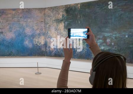 Claude Monet Waterliles au Musée D'Art Moderne, New York, États-Unis Banque D'Images