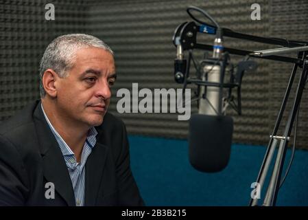 Petit-fils récupéré de la dictature et actuel secrétaire des droits de l'homme de la nation Argentine, Horacio Pietragalla Corti Banque D'Images