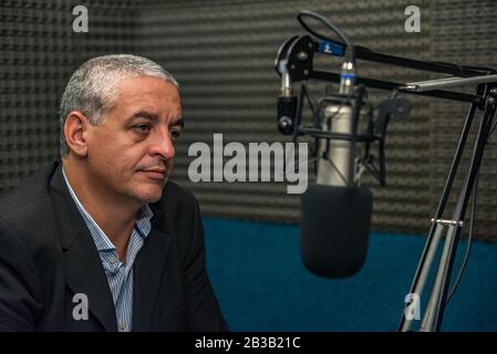 Petit-fils récupéré de la dictature et actuel secrétaire des droits de l'homme de la nation Argentine, Horacio Pietragalla Corti Banque D'Images