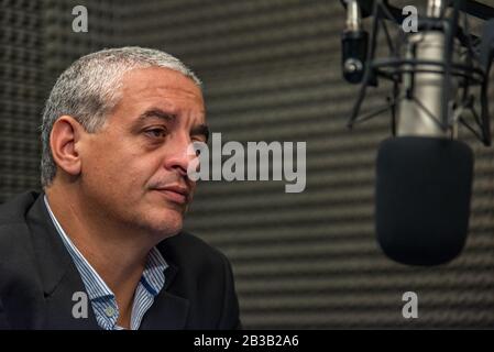 Petit-fils récupéré de la dictature et actuel secrétaire des droits de l'homme de la nation Argentine, Horacio Pietragalla Corti Banque D'Images