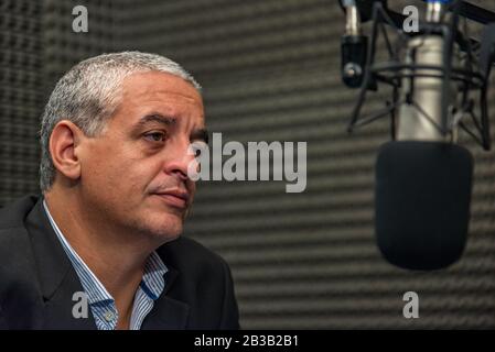 Petit-fils récupéré de la dictature et actuel secrétaire des droits de l'homme de la nation Argentine, Horacio Pietragalla Corti Banque D'Images