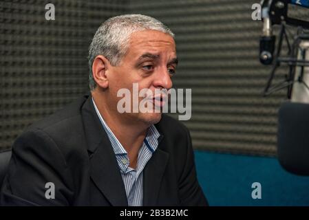 Petit-fils récupéré de la dictature et actuel secrétaire des droits de l'homme de la nation Argentine, Horacio Pietragalla Corti Banque D'Images