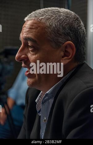 Petit-fils récupéré de la dictature et actuel secrétaire des droits de l'homme de la nation Argentine, Horacio Pietragalla Corti Banque D'Images