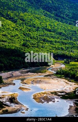 Fjord Du Saguenay, Canada - 17 Août 2019 : Vue Sur Le Paysage Du Parc National Du Fjord Du Saguenay Banque D'Images