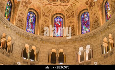 Sainte anne beaupré, Canada - 14 avril 2018 : intérieur de la basilique sainte-anne beaupré au Québec Banque D'Images