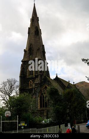 Ambleside église, Ambleside, Lake District, Cumbria, Angleterre, ROYAUME-UNI Banque D'Images