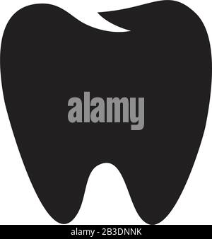 Modèle d'icône de dents couleur noire modifiable. Symbole d'icône de dents illustration vectorielle plate pour la conception graphique et Web. Illustration de Vecteur