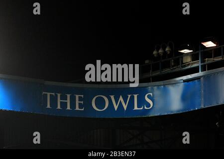 Sheffield, ANGLETERRE - 4 MARS vue générale de l'intérieur du stade lors du match de la FA Cup Fifth Road entre Sheffield Wednesday et Manchester City à Hillsborough, Sheffield le mercredi 4 mars 2020. (Crédit: Mark Fletcher | MI News) la photographie ne peut être utilisée qu'à des fins de rédaction de journaux et/ou de magazines, licence requise à des fins commerciales crédit: Mi News & Sport /Alay Live News Banque D'Images