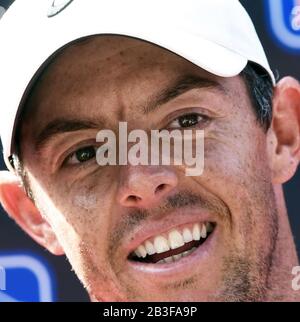 Orlando, États-Unis. 04 mars 2020. Rory McIlroy, golfeur professionnel d'Irlande du Nord, classé numéro un au monde, répond aux questions des médias lors de la ronde pro-Am à l'invitation Arnold Palmer présentée par Mastercard au Bay Hill Club & Lodge. Crédit: Sopa Images Limited/Alay Live News Banque D'Images