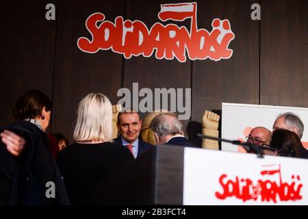 Président de l'Islande, Gudni Thorlacius Jóhannesson lors de la visite à Gdansk. Le Président de l'Islande effectue une visite officielle en Pologne du 2 au 5 mars. Banque D'Images