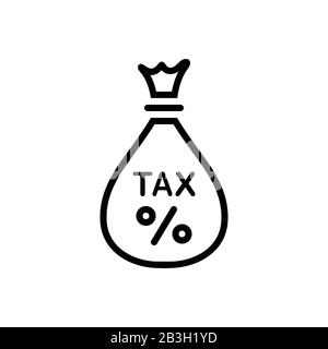 Icône de taxe, exemption Illustration de Vecteur