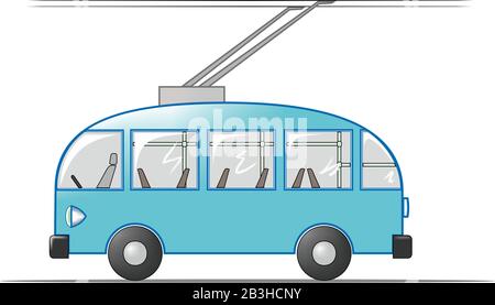 chariot, vecteur, côté, transport Illustration de Vecteur