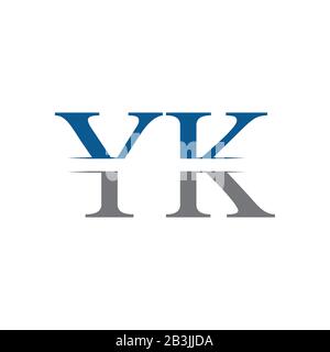 Modèle Vectoriel De Conception De Logo Yk Initial. Lettre Créative Yk Business Logo Vector Illustration Illustration de Vecteur