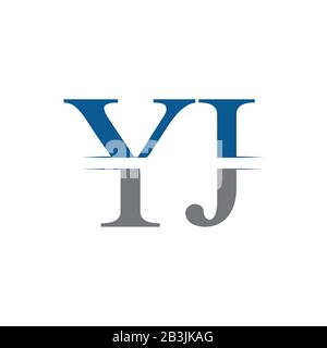 Modèle Vectoriel De Conception De Logo Yj Initial. Illustration Vectorielle Du Logo Commercial Yj Lettre Créative Illustration de Vecteur