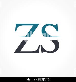 Modèle Vectoriel De Conception De Logo Zs Initial. Illustration Vectorielle Du Logo Professionnel Zs De La Lettre Créative Illustration de Vecteur