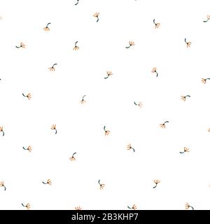 simple fleurs sauvages sans couture vectoriel Illustration de Vecteur