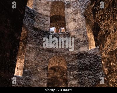 Italie, Ombrie, Orvieto, Pozzo di San Patrizio, St Patrick Banque D'Images