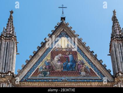 Italie, Ombrie, Orvieto, Cathédrale, Duomo Santa Maria Assunta Banque D'Images