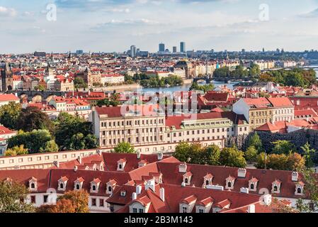 Panorama de Prague Banque D'Images