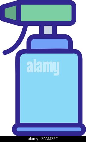 Vecteur d'icône de contrôle des insectes. Illustration du symbole de contour isolé Illustration de Vecteur