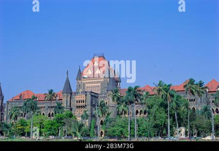 Bâtiment De La Haute Cour, Bombay Mumbai, Maharashtra, Inde, Asie Banque D'Images