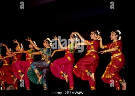 Bharatanatyam, danse classique indienne, Inde, Asie Banque D'Images