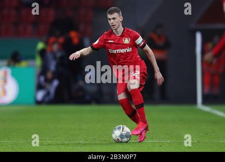 Leverkusen, Allemagne. FIRO: 04.03.2020 Football, 2019/2020 FDB Cup quarts de finale Bayer Leverkusen - Union Berlin 3: 1 Daley Sinkgraven, action individuelle | usage dans le monde crédit: DPA/Alay Live News Banque D'Images