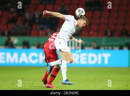 Leverkusen, Allemagne. FIRO: 04.03.2020 Football, 2019/2020 FDB Cup quarts de finale Bayer Leverkusen - Union Berlin 3: 1 Marius Bsslter, action unique | usage dans le monde crédit: DPA/Alay Live News Banque D'Images