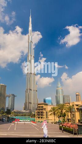 Burj Khalifa, Dubai, Émirats arabes unis, Moyen Orient Banque D'Images