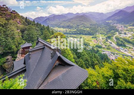Temple Risshaku-Ji Yamadera, Préfecture De Yamagata, Honshu, Japon, Asie Banque D'Images