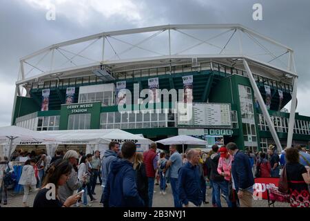 Gerry-Weber-Stadion, Roger-Federer-Allee, Halle, Nordrhein-Westfalen, Deutschland Banque D'Images