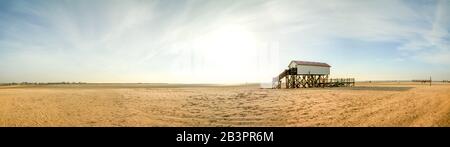 Plage À Sankt Peter Ording, Schleswig-Holstein, Allemagne Banque D'Images