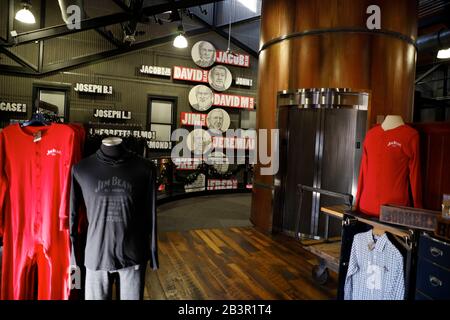 La boutique de cadeaux de Jim Beam American Stillhouse.Jim Beam Distillery.Clermont.Kentucky.USA Banque D'Images