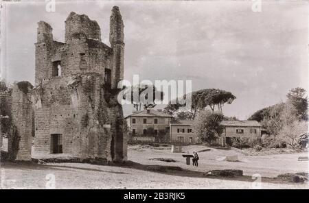 Rome, le Cirque de Maxentius Banque D'Images