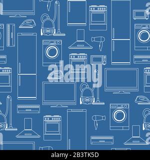 Un arrière-plan homogène pour les appareils ménagers Illustration de Vecteur