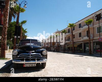 Gaz M20 Pobeda ancienne voiture soviétique en Albanie Banque D'Images