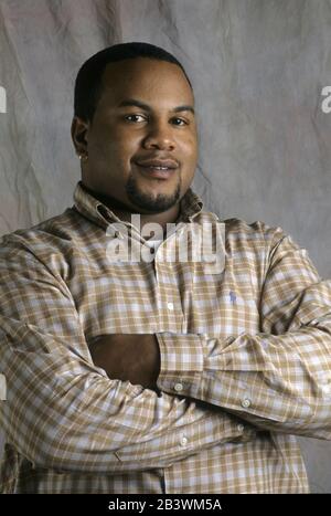 Austin Texas USA: Portrait de l'homme afro-américain de vingt-trois ans. M. ©Bob Daemmrich Banque D'Images