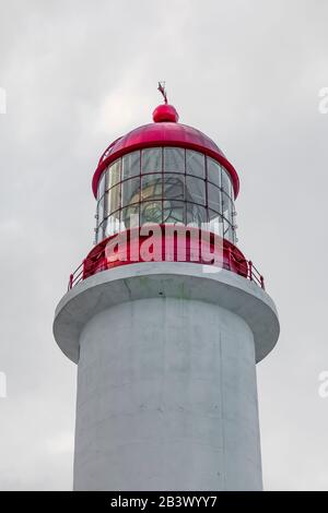 Phare de Cape Race, où le premier appel de détresse du Titanic a été entendu par la radio sans fil Marconi, sur la péninsule d'Avalon, Terre-Neuve, Canad Banque D'Images