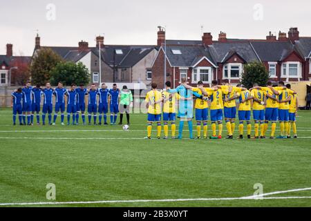 Barry Town United contre Port Talbot Town. Banque D'Images